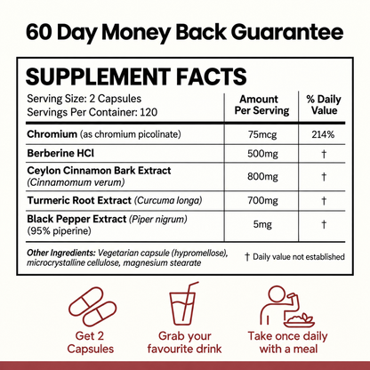 Berberine Metabolic Support Complex (500mg)